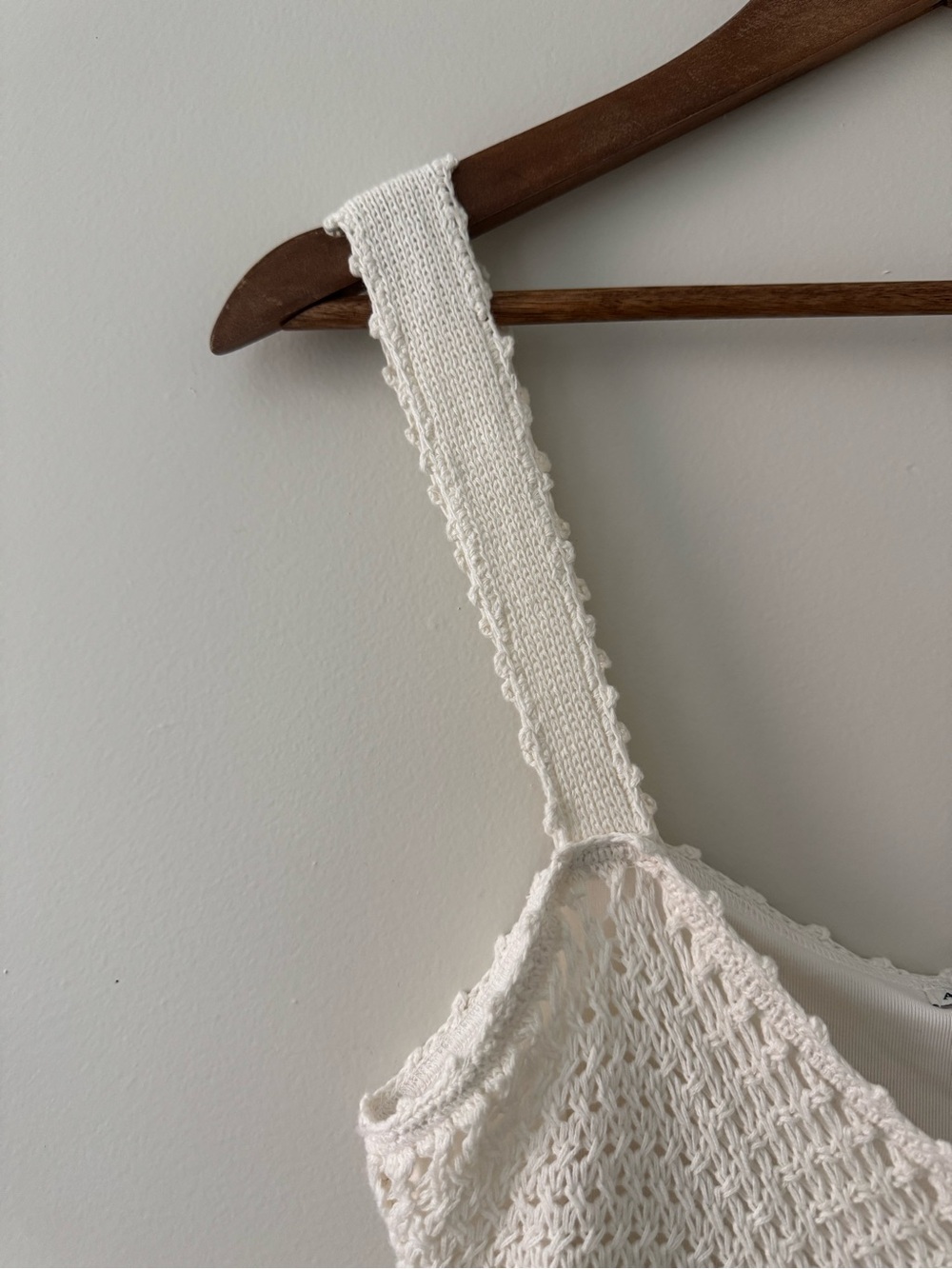 ABERCROMBIE Crochet Tank Dress White LT - Picture 8 of 11